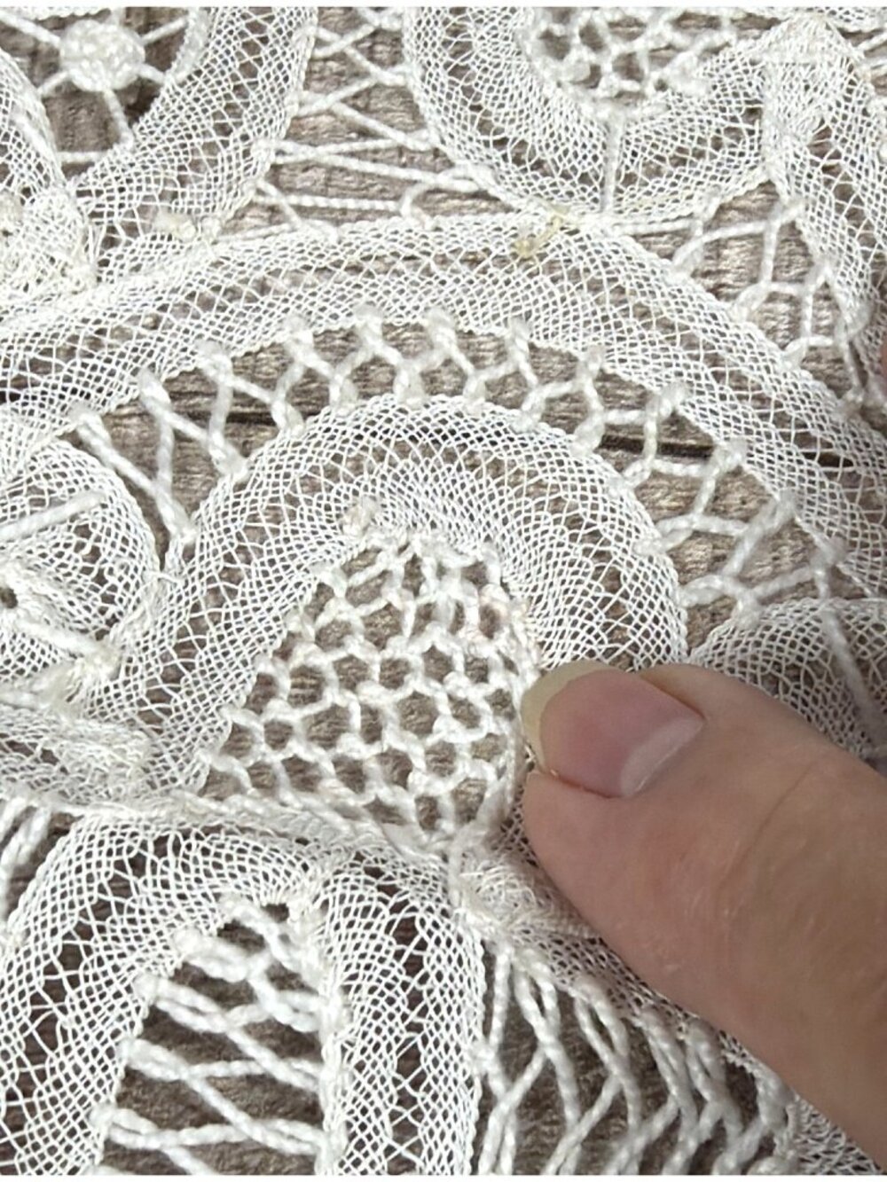 Brussels Belgian Lace Collar Bridal Dress Front Yoke Victorian Cottagecore VTG - Picture 12 of 16